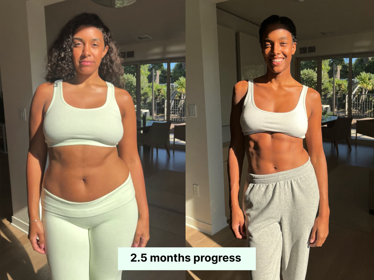 Nush customer before and after progress result 8